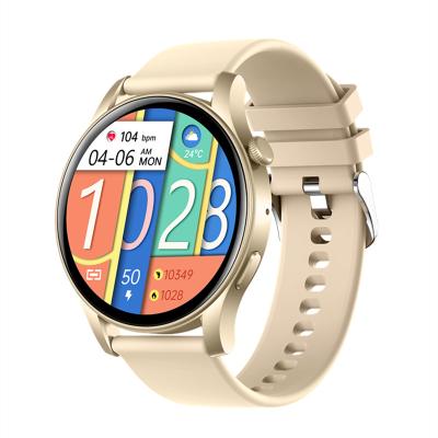 China AI Voice Assistant Round Smartwatch Android Bluetooth Call and Health Monitoring for sale