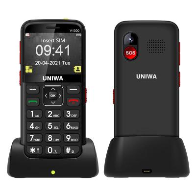 China UNIWA V1000 Cell Phone For Elderly With 2.31'' Display 64MB RAM 0.3MP Camera SOS Function for sale