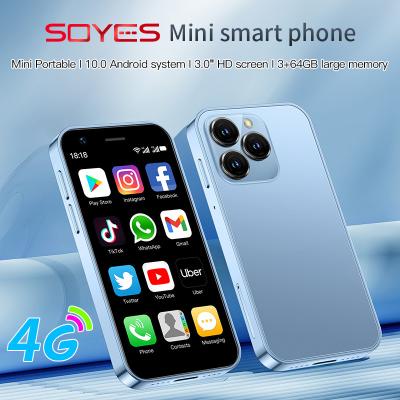 China 3+64GB Type C Dual SIM Small 4G Mobile Phones XS16 3.0''Android 10.0 Quad Core 2000mAh for sale