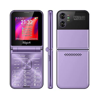 China Elderly F265 2.55'' 4 SIM Cards Flip Button Phone 1400mAh Camera Bluetooth FM Radio 2G for sale