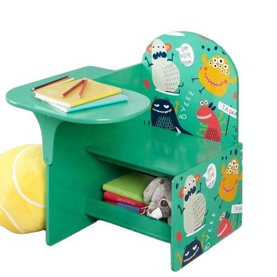 China PANEL Caramel and Friends Monsters Kids Desk and Chair with Storage Drawer for sale