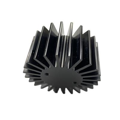 China Aluminum Aluminum CNC Machined Waterproof Heatsink Round Stacked Fin Radiator for sale