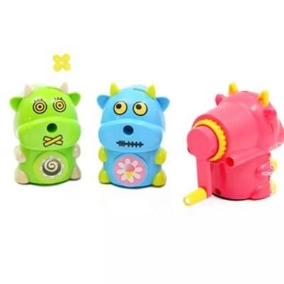 China OEM Cartoon Animal Cow Office and School Desk Pencil Sharpeners for Kids Students for sale