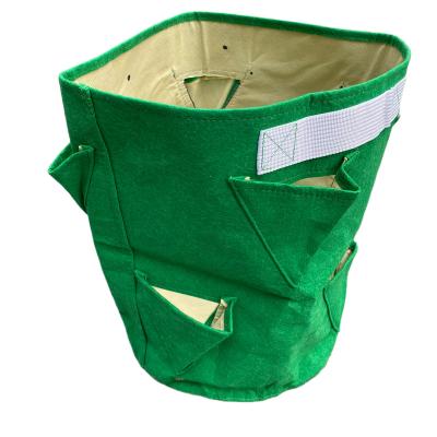 China Open Pockets Grow Your Own Herb Strawberry Patio Planter Bag 40 Liters 1pcs/set for sale