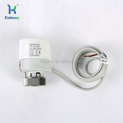 China PC+GF10 SEH35 m30x1.5 small electric valve manifold thermal actuator for floor heating for sale