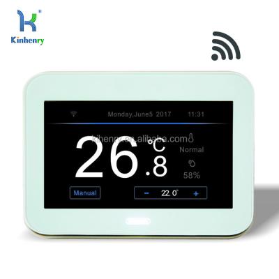 China Household Touch Screen WiFi Heating Weekly Programming Thermostat MDT118 for sale