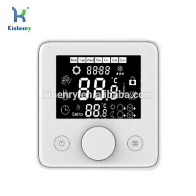 China PC X7 Anti-flammable Handwheel Weekly Programmable Electric Heating Thermostat for Household for sale