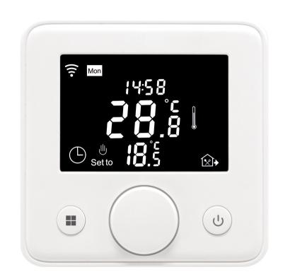 China Anti-flammable PC Handwheel Max Current 30A Weekly Programmable Electric Heating Thermostat with WiFi Function W7 for sale