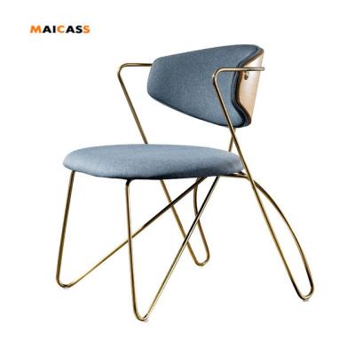 China Modern Brass Legs Stainless Steel Restaurant Chairs Chair Antique Gold for sale