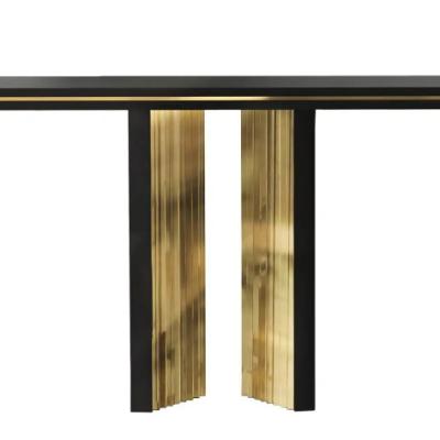 China Living Room (Height) Adjustable Modern Luxury Marble Console Table Stainless Steel Upper Corridor for sale