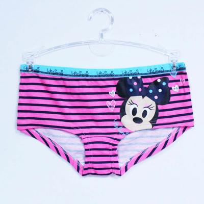 China QUICK DRY Cute Cartoon Stripe 100 Cotton Young Girl Wearing Panties for sale