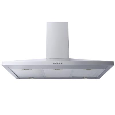 China kitchen range hood 90cm stainless steel Island range hood for homeuse cooker hood for sale