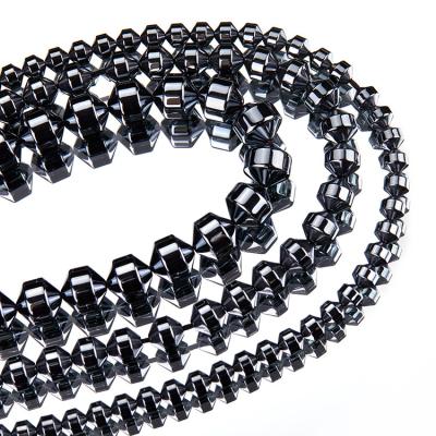 China Ball Geometry Faceted Direct Selling Hematite Ball Beads Jewelry Beads Can Be Customized for sale