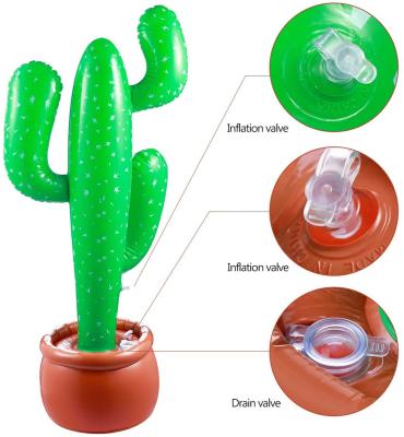 China Inflatable Plant Toys Cartoon Inflatable Cactus Party Prop Wild West Costumed Summer Fun 90 x 42 cm for sale