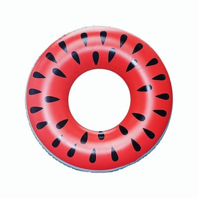 China PVC Tube Inflatable Ring Watermelon Swim Ring Water Float Ring For Kids 73cm Outer x Inner 36cm for sale