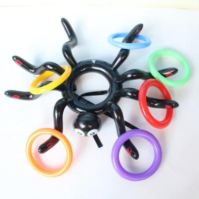 China Inflatable Spider Ring Toss Game For Kids Floating Game For Halloween Gifts Carnival Game 68 x 60 cm for sale