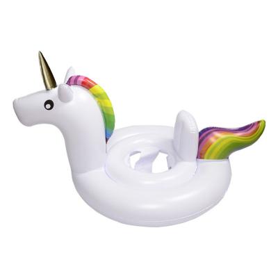 China Baby Inflatable Unicorn Seat Swim Ring Safety Float 67 x 52 cm for sale