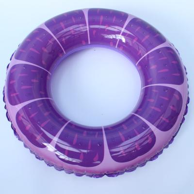 China Amazon Hot Sale Inflatable Circle Swimming Ring Grape Fruit Design PVC Kids Inflatable Swimming Ring 73cm Outer x Inner 36cm for sale