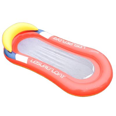 China Inflatable Pool Float Oval Shape With Headrest Pool Raft Lounger 153 x 71 cm for sale