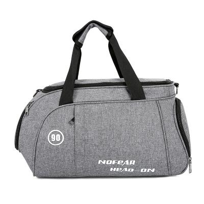 China Independent Logo Fitness Bag Men Sports Gym Bag Football Training Waterproof Bag Custom Waterproof Travel Bag for sale