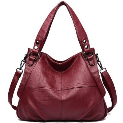 China PORTABLE high quality leather handbag casual cross - body bags for women 2022 new large capacity shoulder bags ladies travel Tote Bag for sale