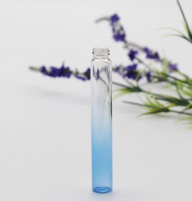 China Custom 10ml Personal Care Glass Vial For Men Blue Gradient Glass Perfume Bottle Spray Graduated Blue Color for sale