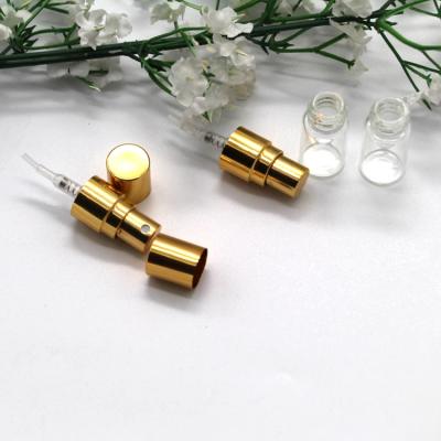 China Non Spill Anodized Aluminum 15mm Diameter Screw Perfume Bottle Cap for sale