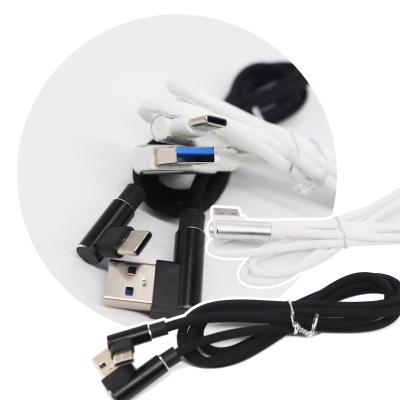 China Data Tansmission 1m Black White Fast Charging Type 90 Degree USB C USB C Cable for sale