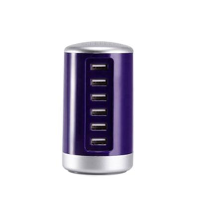 China Smart Fast Charging Head 6A Mobile Phone Charging 6 Ports Phone USB Charger for sale