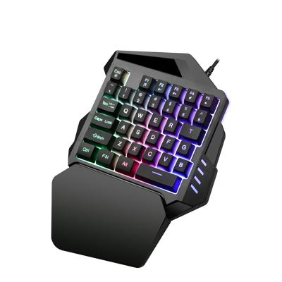 China One Hand Keyboard Colorful Gaming Wireless Mechanical Keyboard for sale