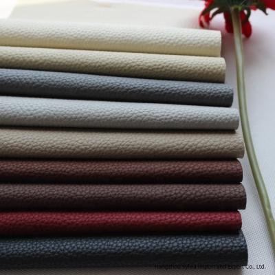 China Waterproof PU PVC For Sofas Furniture Upholstery Fabrics Types Leather for sale