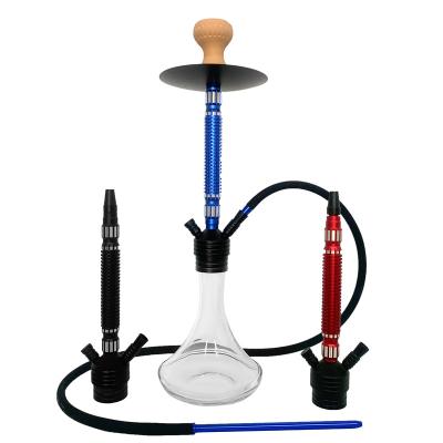 China Metal Aluminum Hookah Small Different Size Aluminum Alloy Shisha Glass Hookah for sale