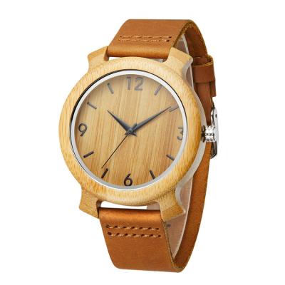 China Vintage Luminous Water Resistant Quartz Natural Bamboo Wooden Wrist Watch For Festival Gifts for sale