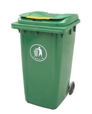 China Plastic outdoor dust bin/Garbage basket with wheel products for sale