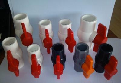 China UPVC ball valves and pipe fittings size  ½, ¾, 1 ¼, 1 ½, 2”, 2 ½, 3