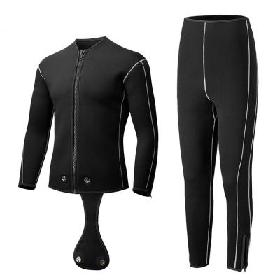 China Custom Men's Diving Wetsuit Wetsuit Breathable Deep Water 3/5mm Outdoor Black Dive Free Zipper Warm Split Pants for sale