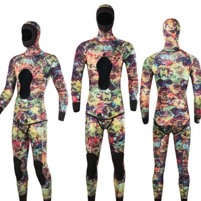 China Wholesale new breathable wetsuit 3mm rubber hot split suit fish freediving wetsuit hunting suit for sale