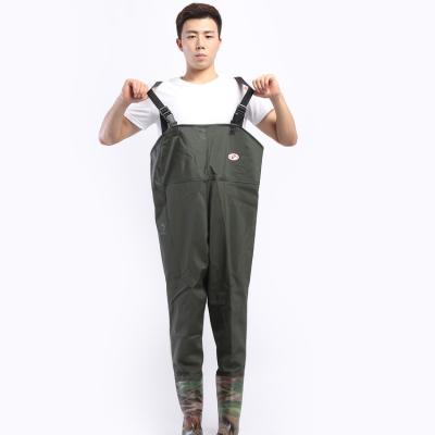 China Wholesale Men's Fishing Fly Chest Bootfoot Breathable Neoprene Fishing Waders for sale