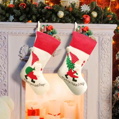 China Faceless Christmas Decorations Short Plush Christmas Old Man Christmas Stocking Stocking Gift Bags Large for sale