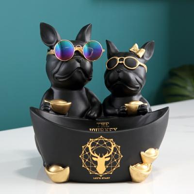 China Modern Home Decoration Office Room Living Room Gift Ornaments Lovers Dogs for sale