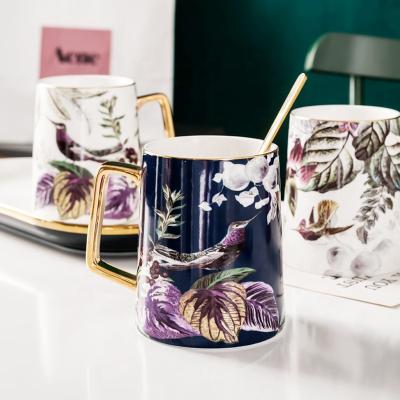 China Viable Ceramic Mug For Home Gift Giving Couples Nordic Countries Instagram Creative Mug For Business Mug for sale