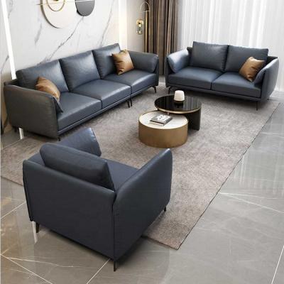 China Modular High Quality Fancy Designs Modern Leather Sofa Set Living Room Furniture for sale