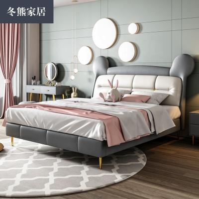 China Factory Direct Selling Scandinavian Adults Use Industrial Heavy Duty Velvet Kids Single Bed for sale