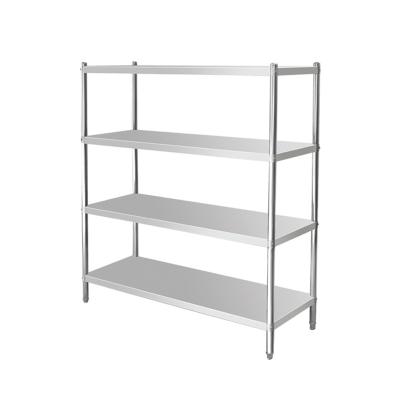 China Professional Food Pantry 4 Tier Shelf Wholesale Stainless Steel Environmental Protection Manufacturer Vegetable Grid for sale