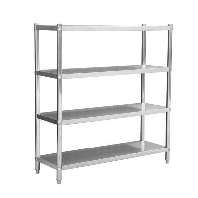 China Environmental Protection Durable And High Quality Heavy Duty Stainless Steel Kitchen Four Layer Shelf With Strong Support for sale