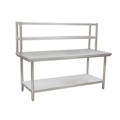 China 2 Layer Stainless Steel Assembly Workbench Environmental Protection China Quality Manufacturer for sale