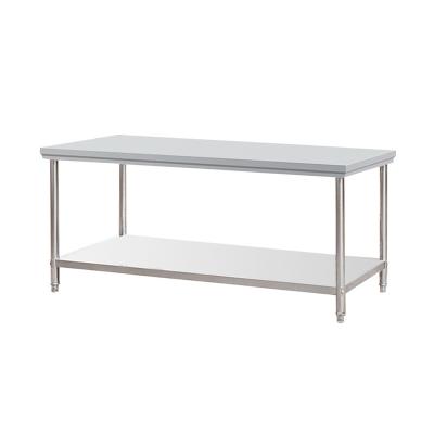 China Environmental Protection Durable And High Quality Industrial Commercial Kitchen Stainless Steel Work Table for sale