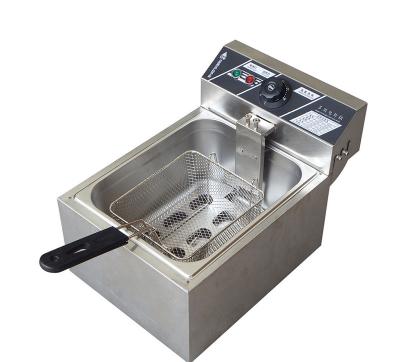 China Environmental protection single-cylinder single-screen electric fryer commercial thickened stainless steel multi-function electric fryer for sale