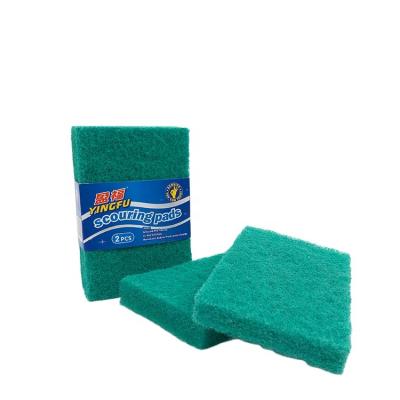 China Sustainable Heavy Duty Green Kitchen Cleaning Nylon Abrasive Bulk Scrub Scrubber Roll Scrubber Pad for sale