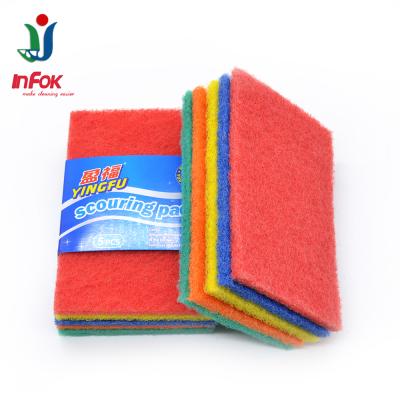 China Viable Different Color Medium Duty Fiber Cleaning Scouring Pad for sale